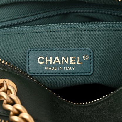 Chanel Tweed Shearling Grained Calfskin Camera Case Green 7 of 12