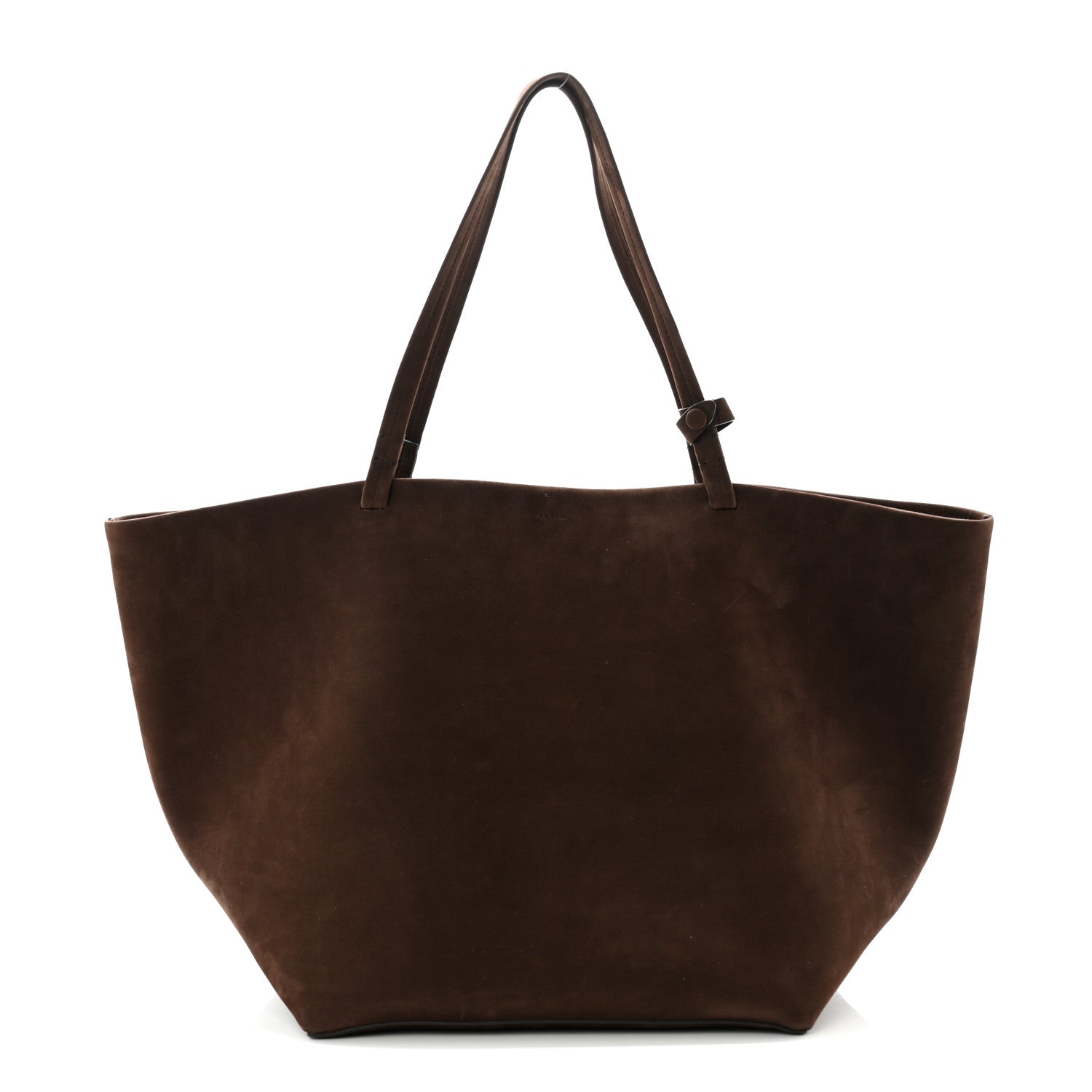 The Row Nubuck XL Park Tote Dark Mocha 1 of 9