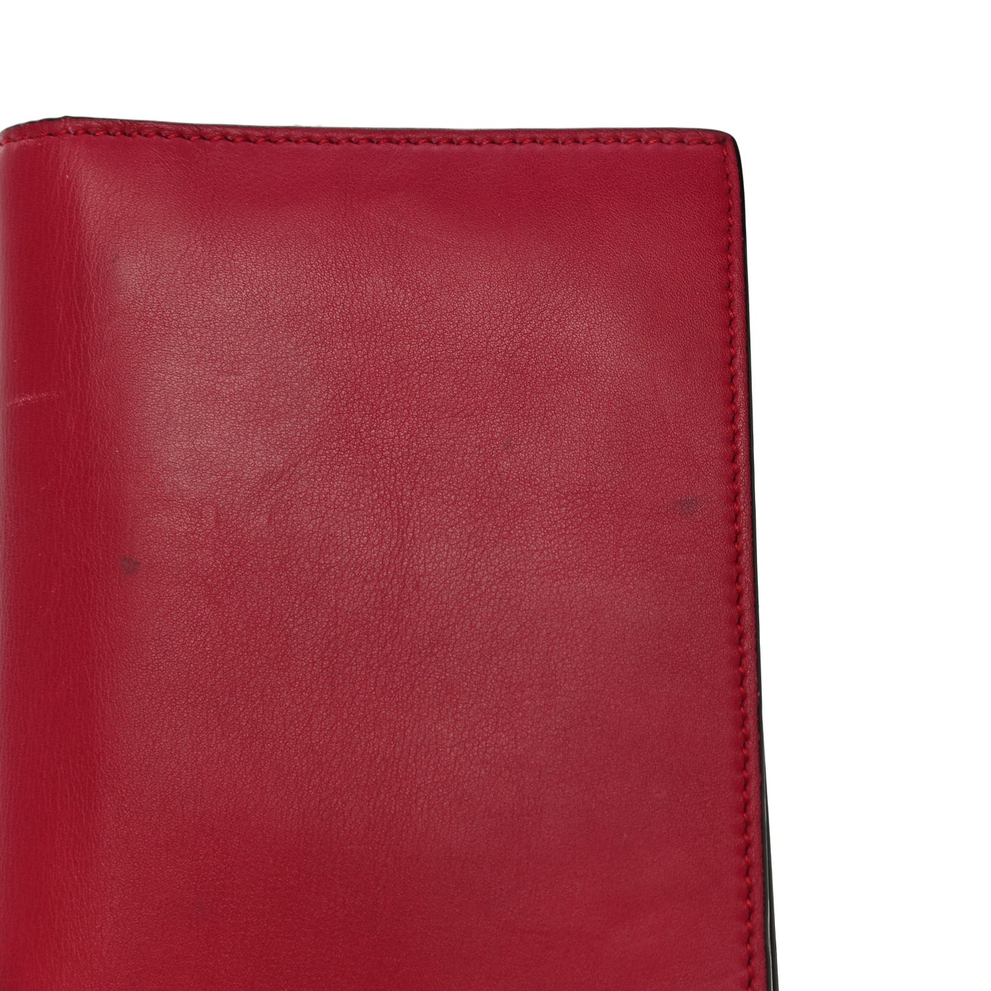Calfskin Icon Wallet Red