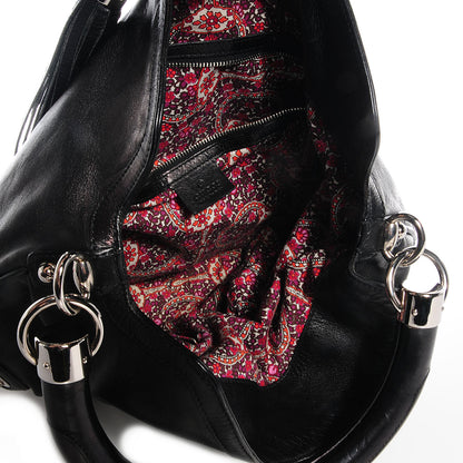 Gucci Calfskin Medium Indy Top Handle Hobo Black 6 of 7