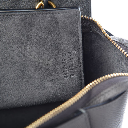 Celine Grained Calfskin Micro Belt Bag Grey 8 of 8