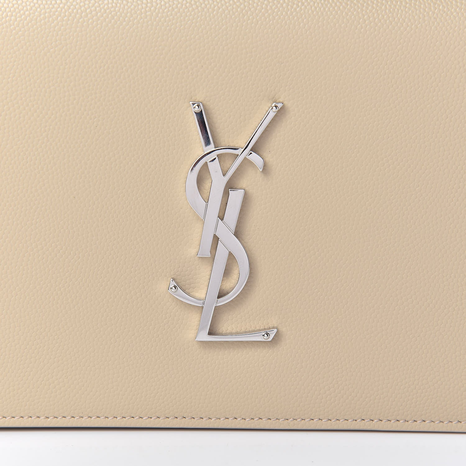Saint Laurent Grain De Poudre Classic Kate Monogram Clutch Nude Powder 15 of 15