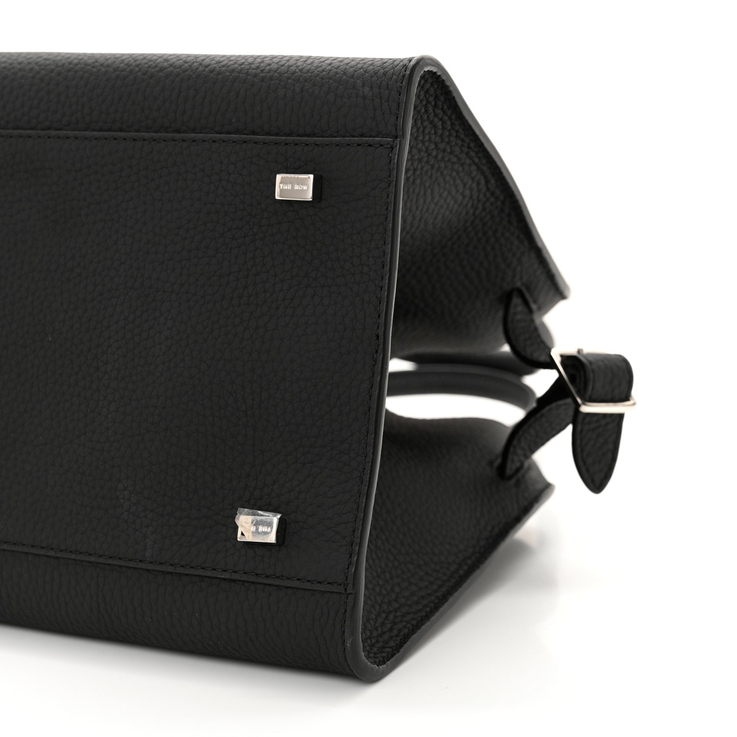 Grained Calfskin Soft Margaux 10 Bag Black