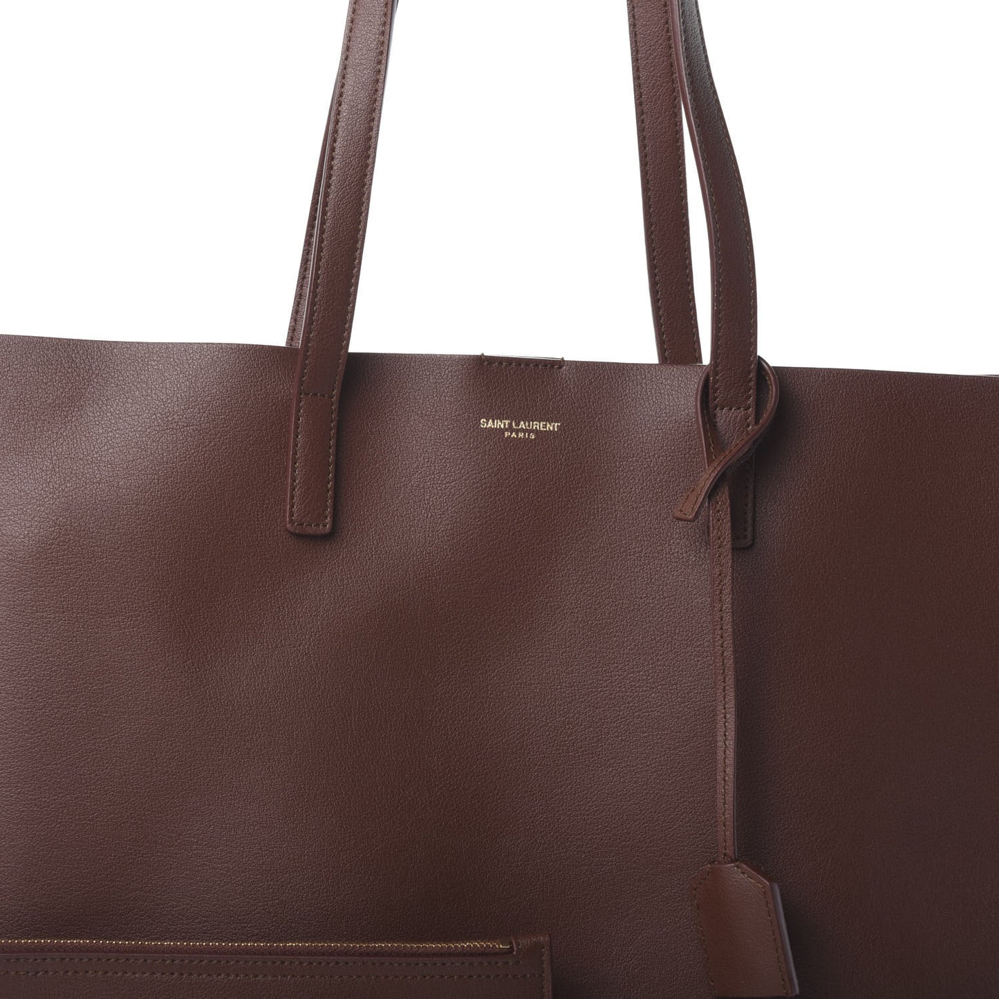 Calfskin Large Shopping Tote Old Brandy