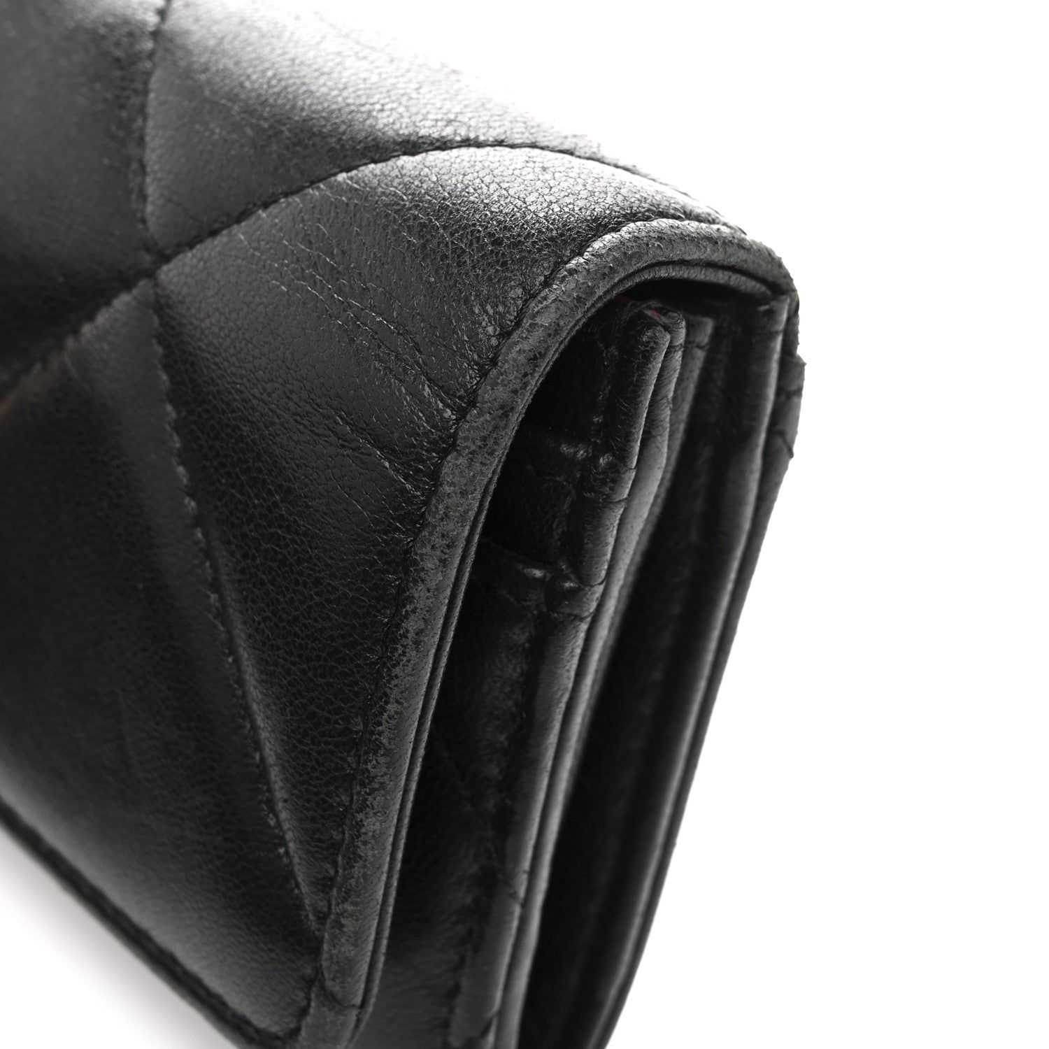 Chanel Shiny Goatskin Quilted Chanel 19 Flap Wallet Black 10 of 13