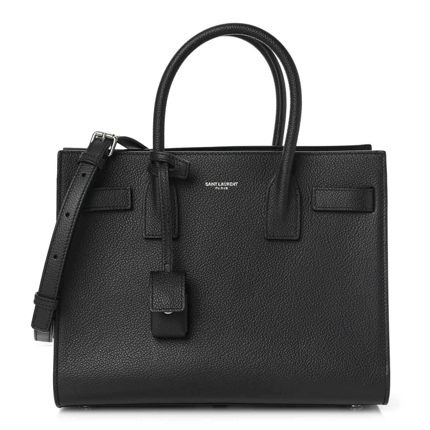 Saint Laurent Grained Calfskin Baby Sac De Jour Black 3 of 9