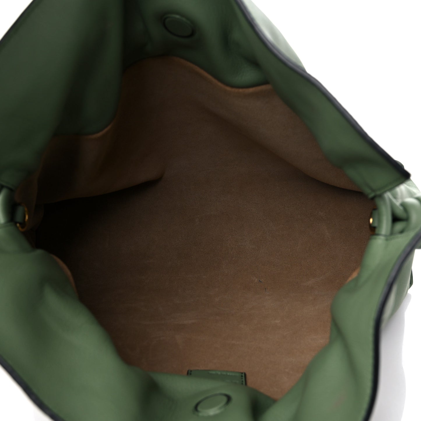 Calfskin Small Flamenco Knot Bag Avocado Green