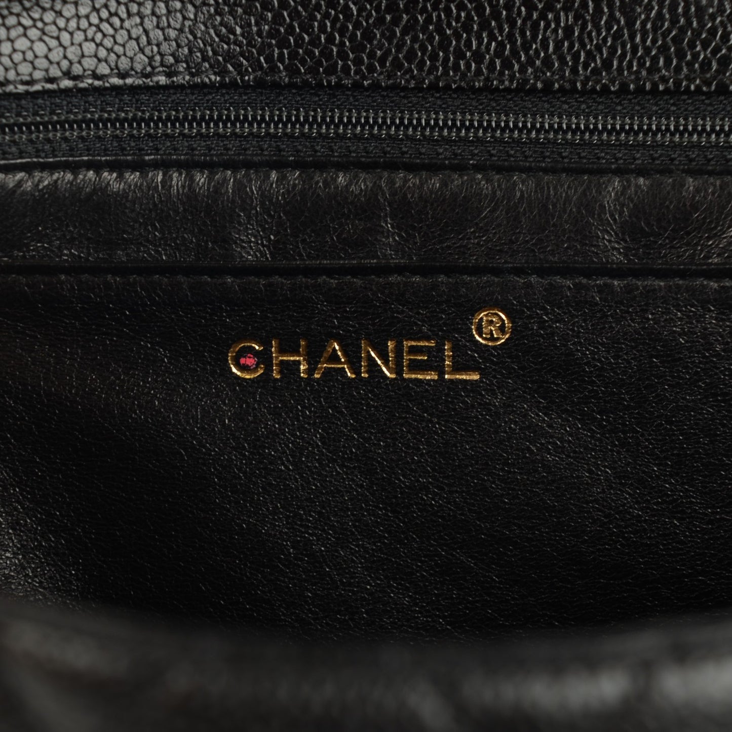 CHANEL Caviar Quilted Jumbo Kelly Flap Black