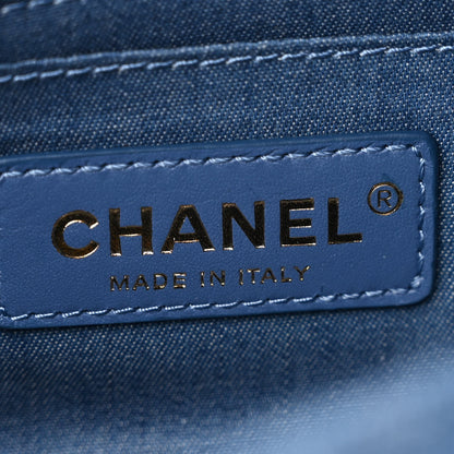 Chanel Denim Quilted Mini Pearl Crush Rectangular Flap Blue 6 of 11