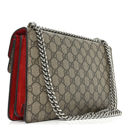 Gucci GG Supreme Monogram Small Dionysus Shoulder Bag Red 3 of 10