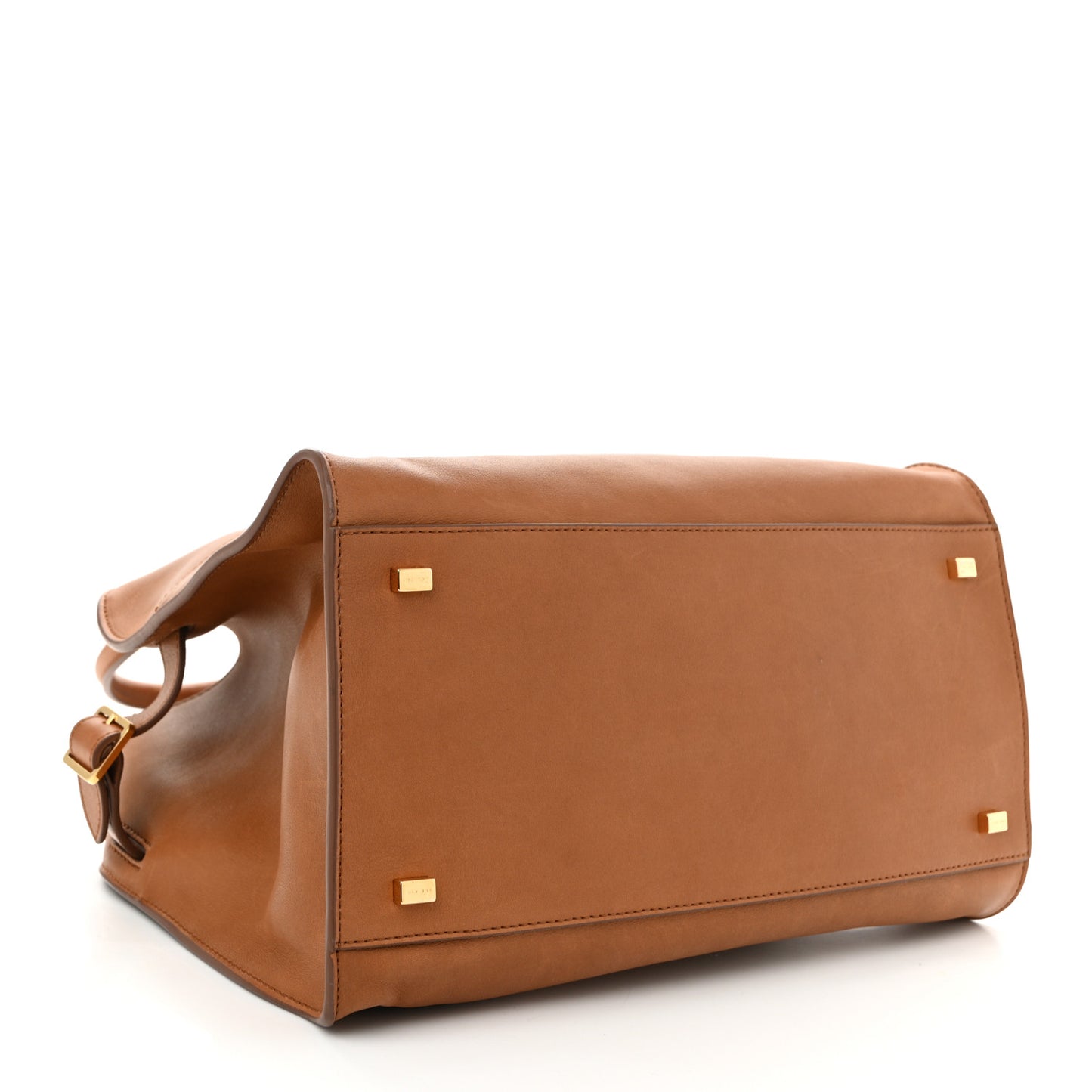 Polished Saddle Calfskin Soft Margaux 12 Cuir