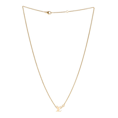 Louis Vuitton 18K Yellow Gold Diamond Idylle Blossom LV Pendant Necklace 3 of 6