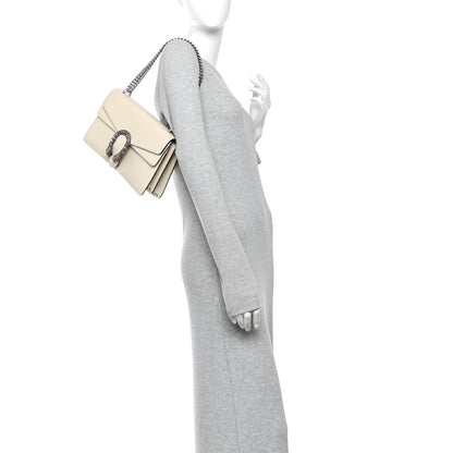Gucci Textured Calfskin Crystal Small Dionysus Shoulder Bag Mystic White 2 of 13