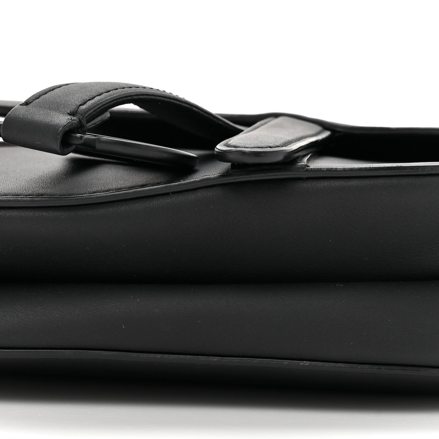 Christian Dior Ultra Matte Calfskin Mini Saddle Bag Black 9 of 10