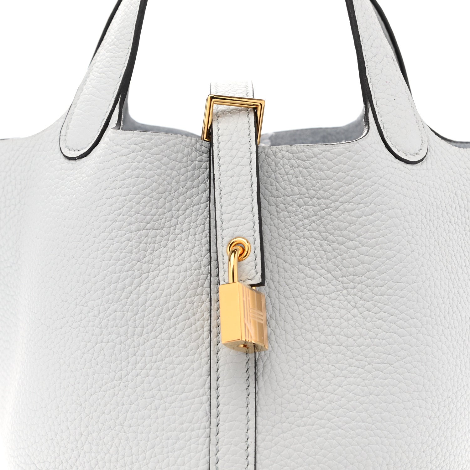 Hermes Taurillon Clemence Picotin Lock 18 PM Bleu Pale 8 of 11