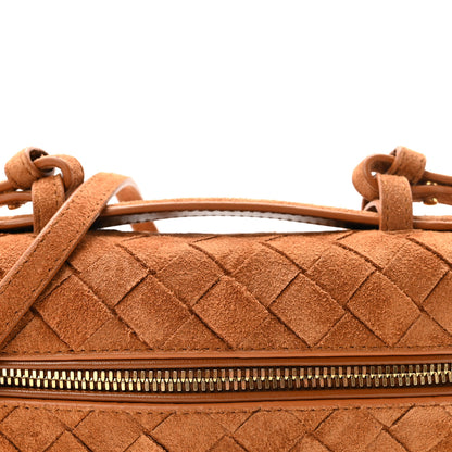 Bottega Veneta Suede Intrecciato Bang Bang Vanity Case Amber 7 of 9