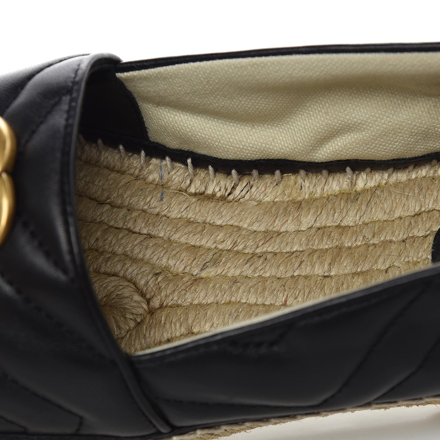 Gucci Nappa Matelasse GG Marmont Espadrilles 40 Black 14 of 15