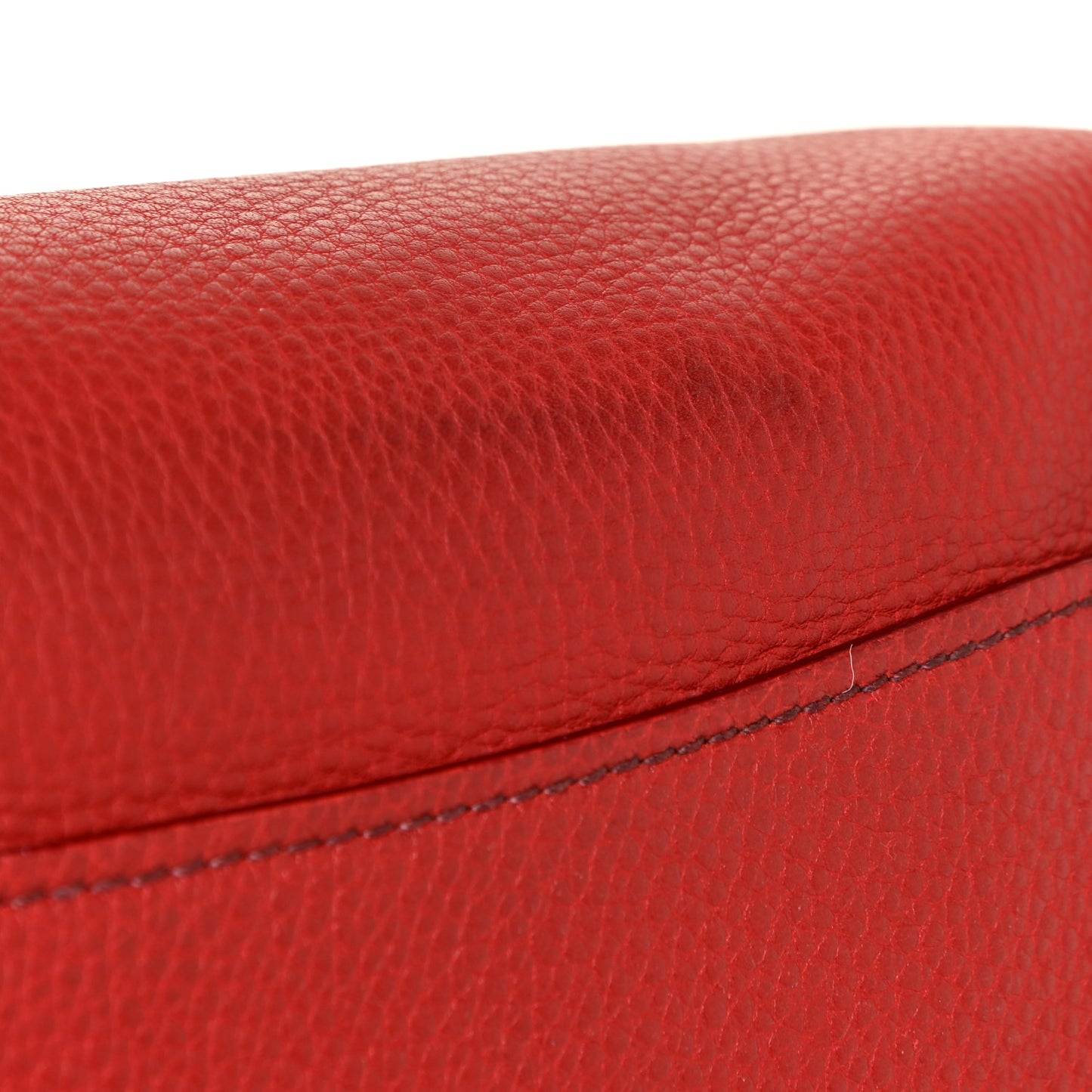 Vitello Daino Tote Red