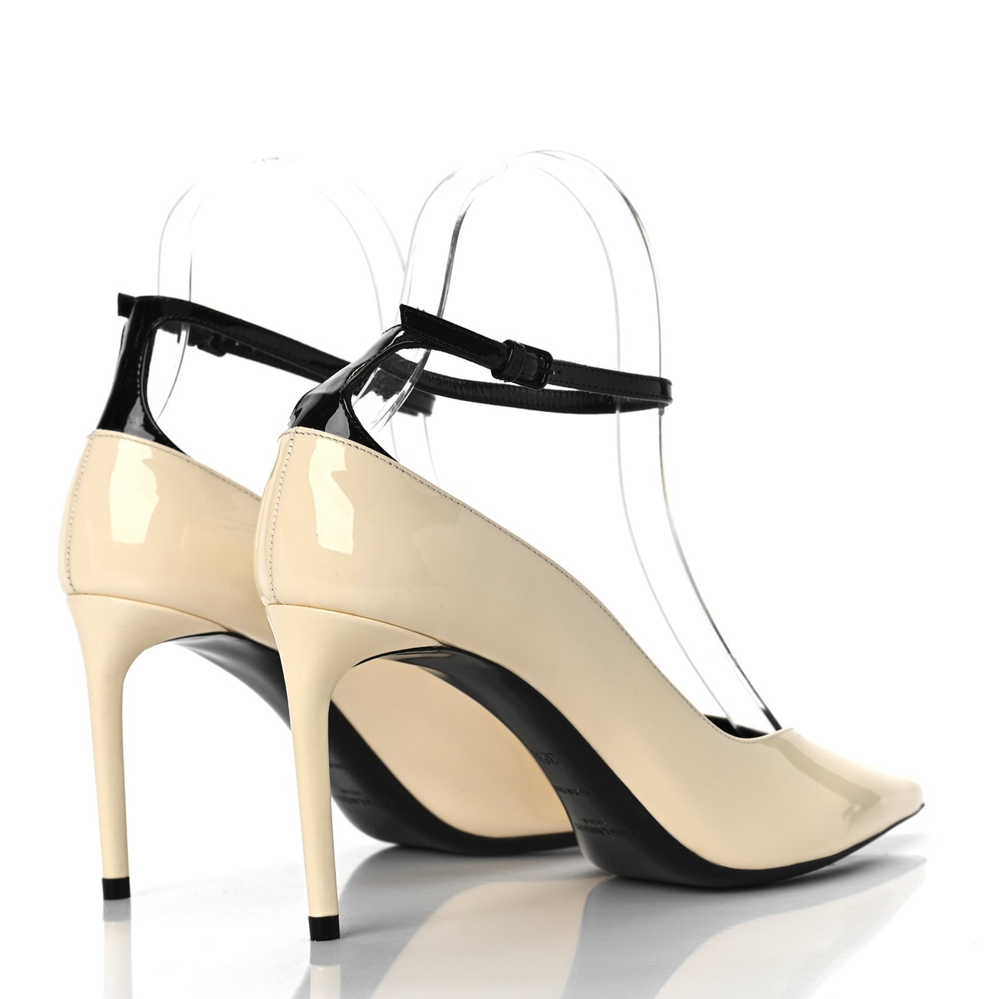 Patent Calfskin Zoe 85 Pumps 36.5 Coquille Black