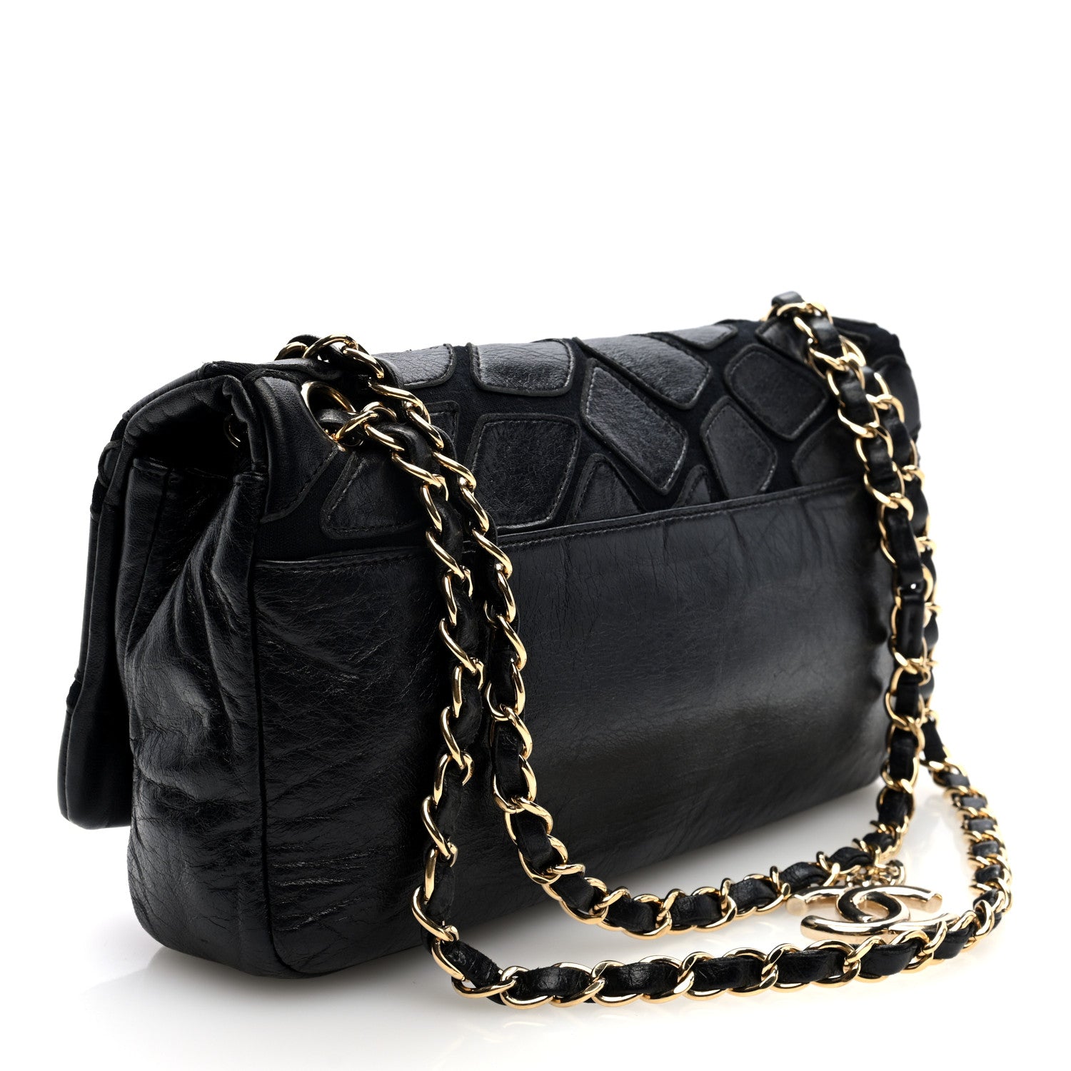 Chanel Lambskin Jersey Scales Flap Black 1698732 – FASHIONPHILE