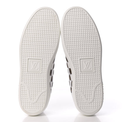 Louis Vuitton Calfskin Monogram Damier Tressage Frontrow Sneakers 37.5 White 5 of 8
