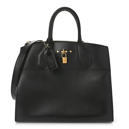 Louis Vuitton Veau Satin City Steamer GM Black 1 of 9