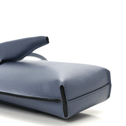 Loewe Calfskin Elephant Pouch Crossbody Bag Stone Blue 8 of 10