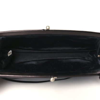 Prada Satin Raso Shoulder Bag Black 4 of 9