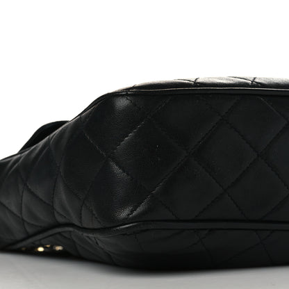Chanel Lambskin Quilted CC Tassel Camera Case Black 8 of 10