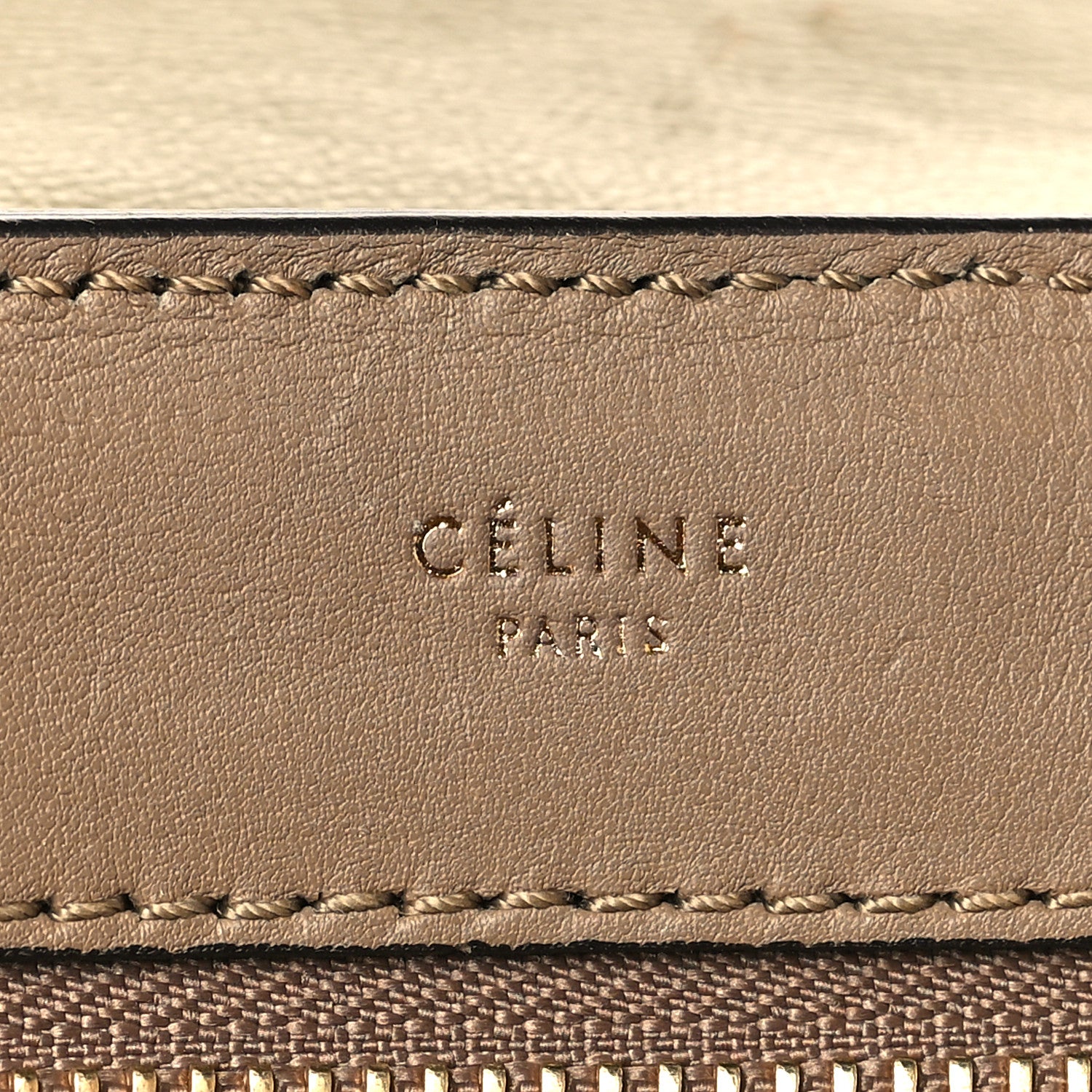 Celine Smooth Calfskin Suede Medium Tri-Color Trapeze Olive 6 of 9