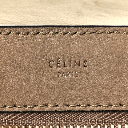 Celine Smooth Calfskin Suede Medium Tri-Color Trapeze Olive 6 of 9