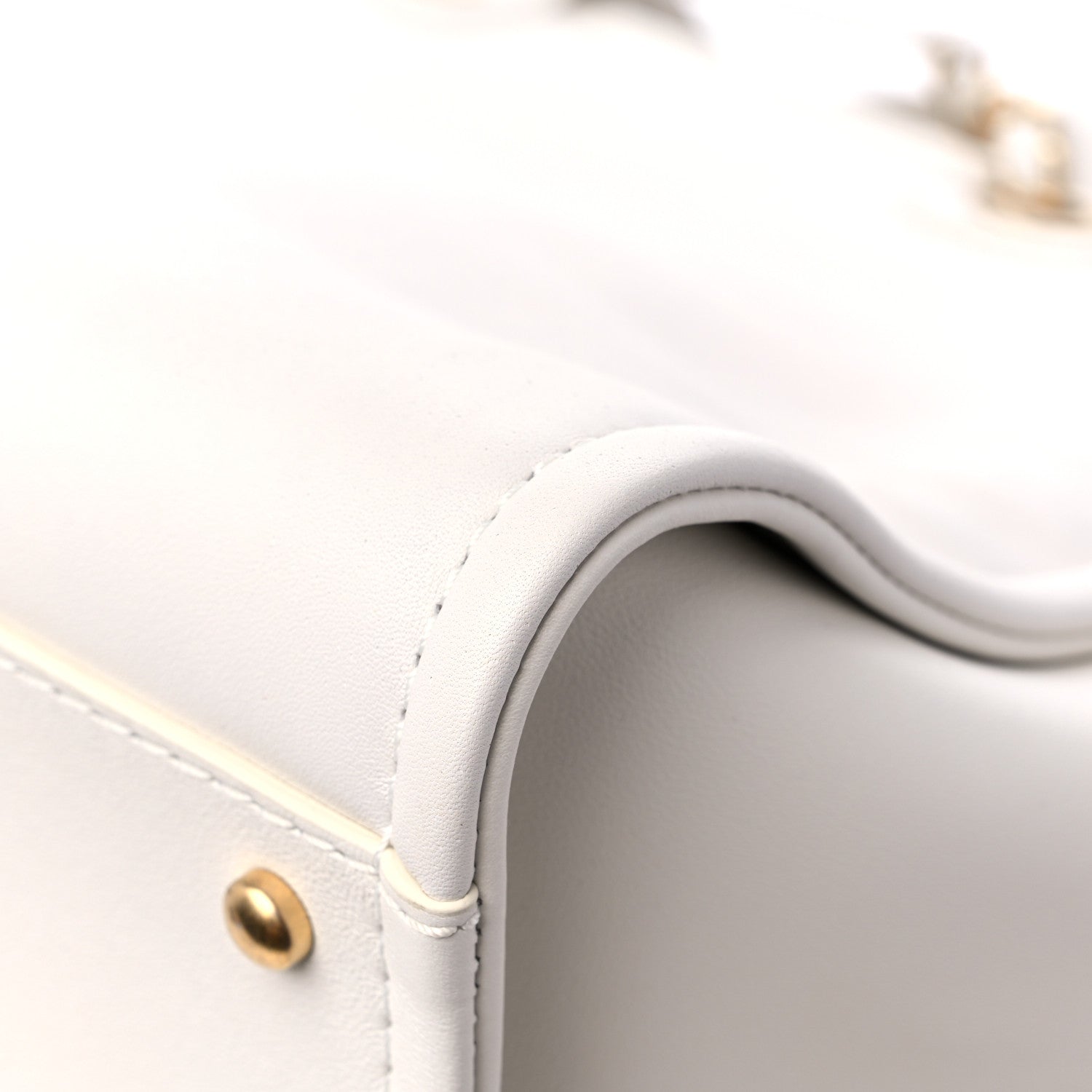 Chanel Calfskin Medium Deauville Tote White Multicolor 11 of 11
