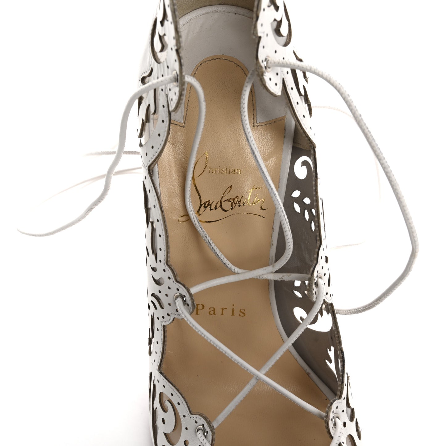 Calfskin PVC Impera 100 Pumps 38 White