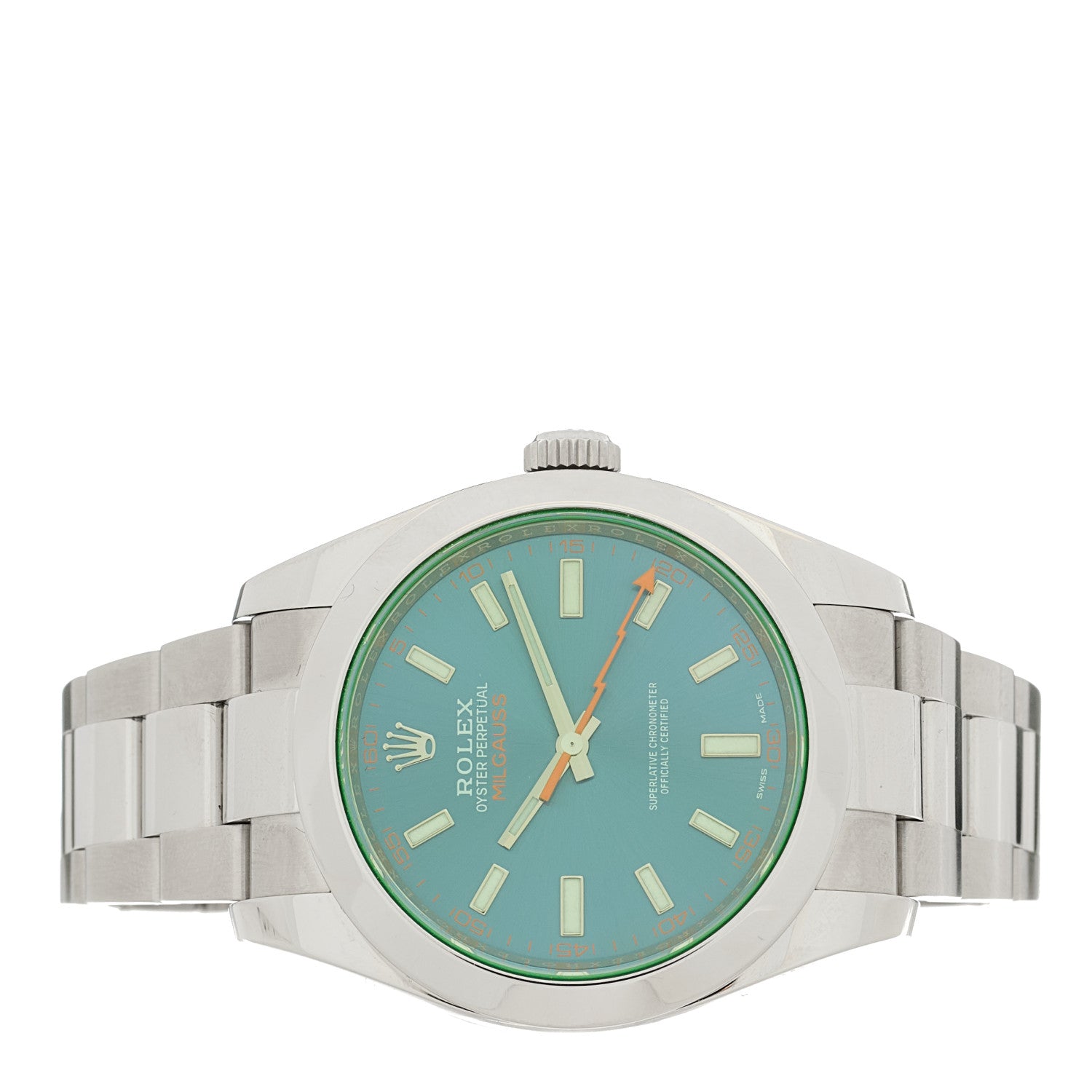 Rolex Stainless Steel 40mm Oyster Perpetual Milgauss Watch Z-Blue 116400GV 2 of 4