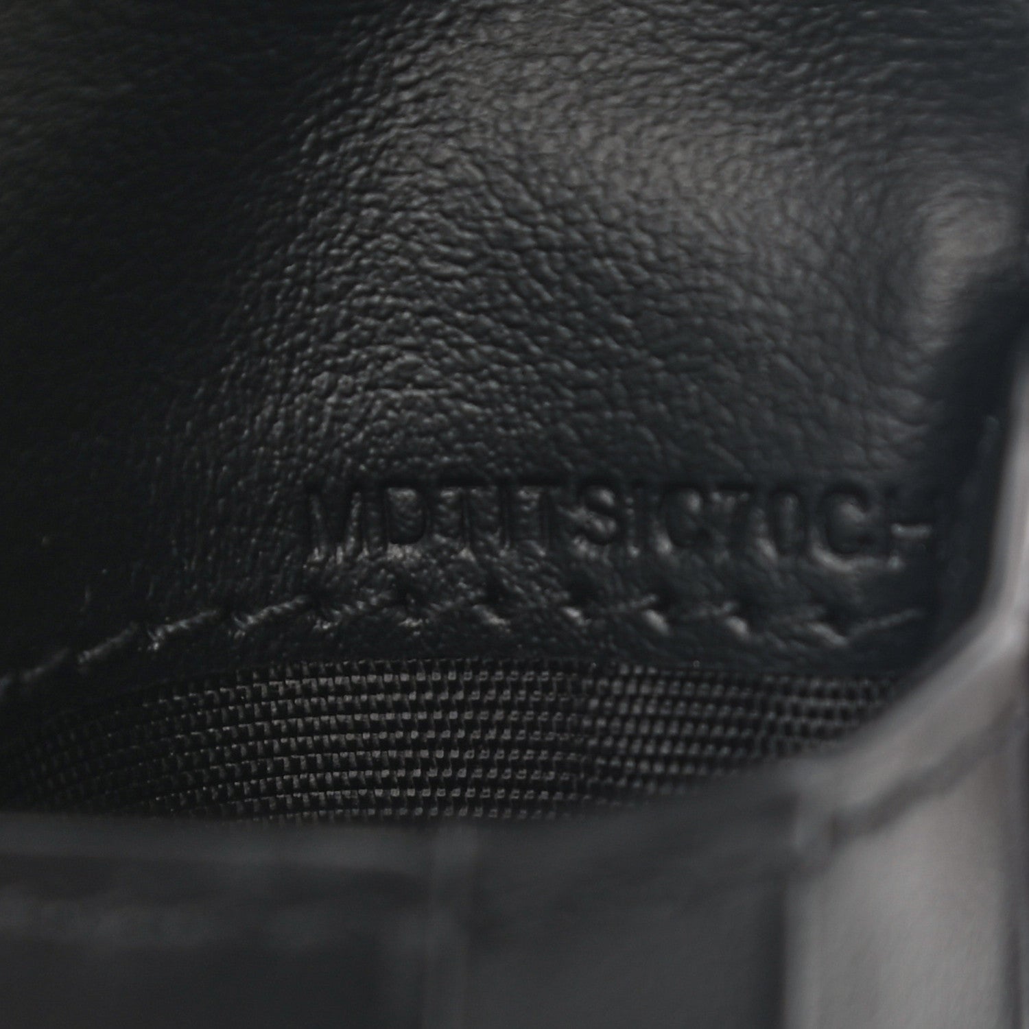 Burberry Calfskin Embossed TB Print Bi-Fold Wallet Black White 6 of 7