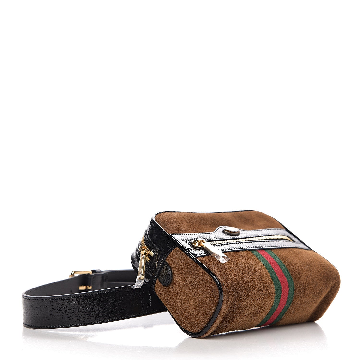 Gucci Suede Small Ophidia Belt Bag 95 38 Brown 3 of 9