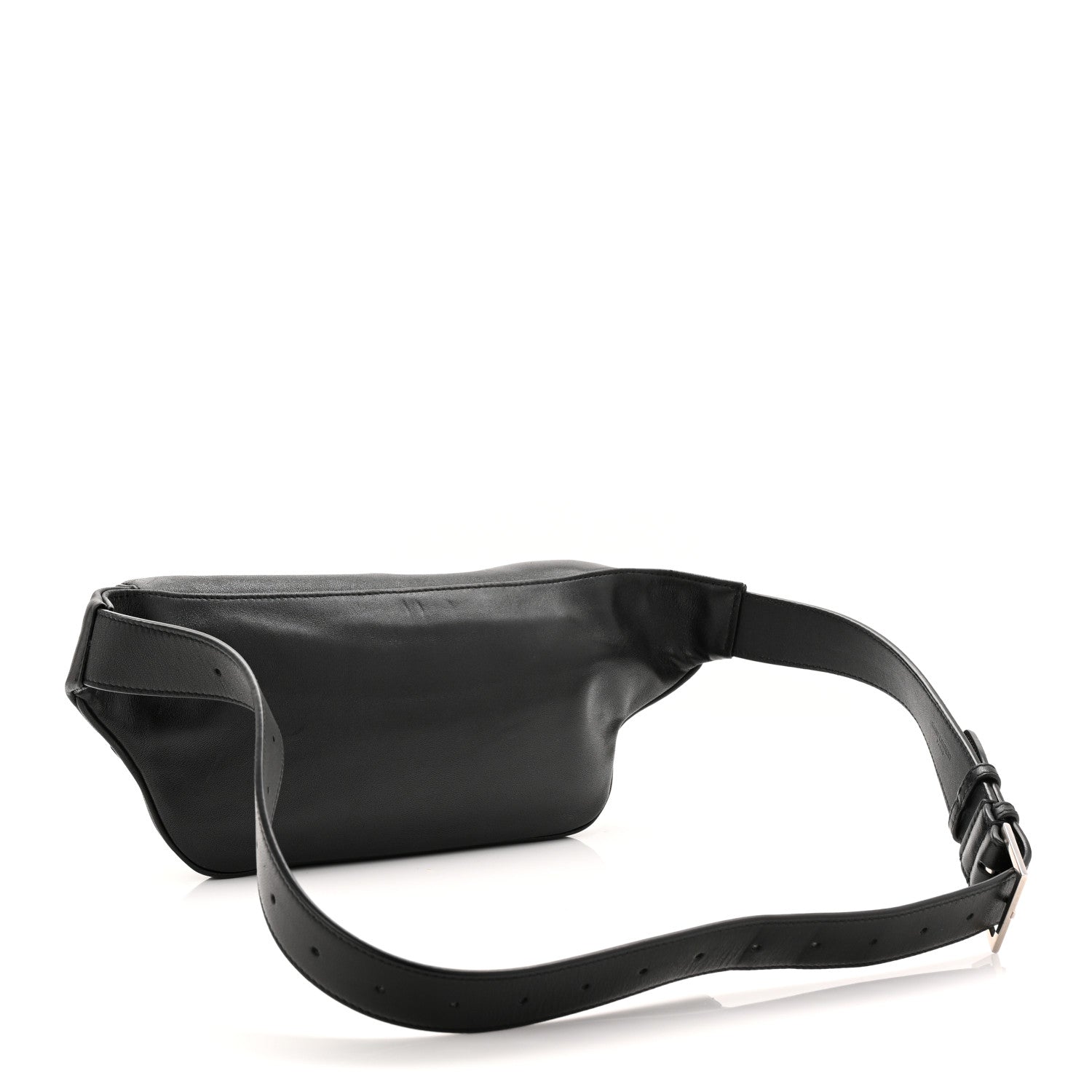 Saint Laurent Calfskin Monogram Belt Bag Black 3 of 11