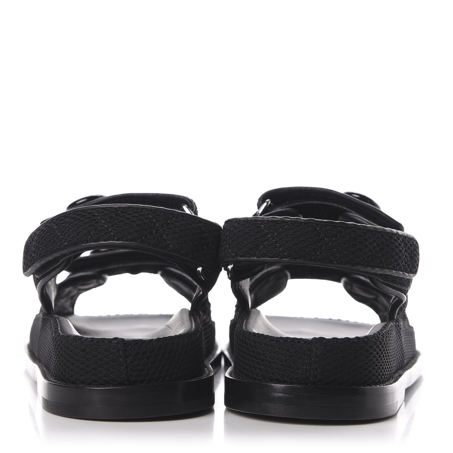 Fabric Velcro Dad Sandals 36 Black