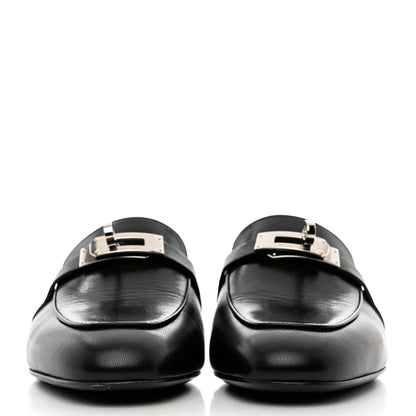 Hermes Goatskin Oz Mules 36.5 Black 2 of 13