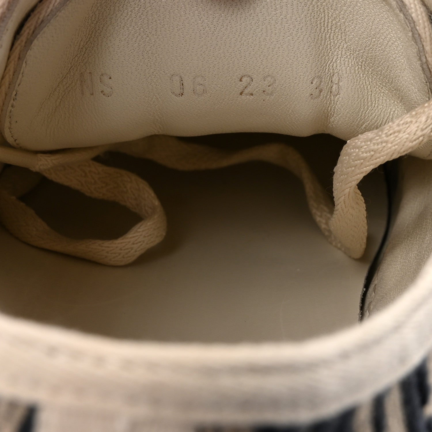 Christian Dior Canvas Oblique Walk'N'Dior Low Top Platform Sneakers 38 Deep Blue 9 of 10