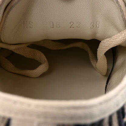 Christian Dior Canvas Oblique Walk'N'Dior Low Top Platform Sneakers 38 Deep Blue 9 of 10