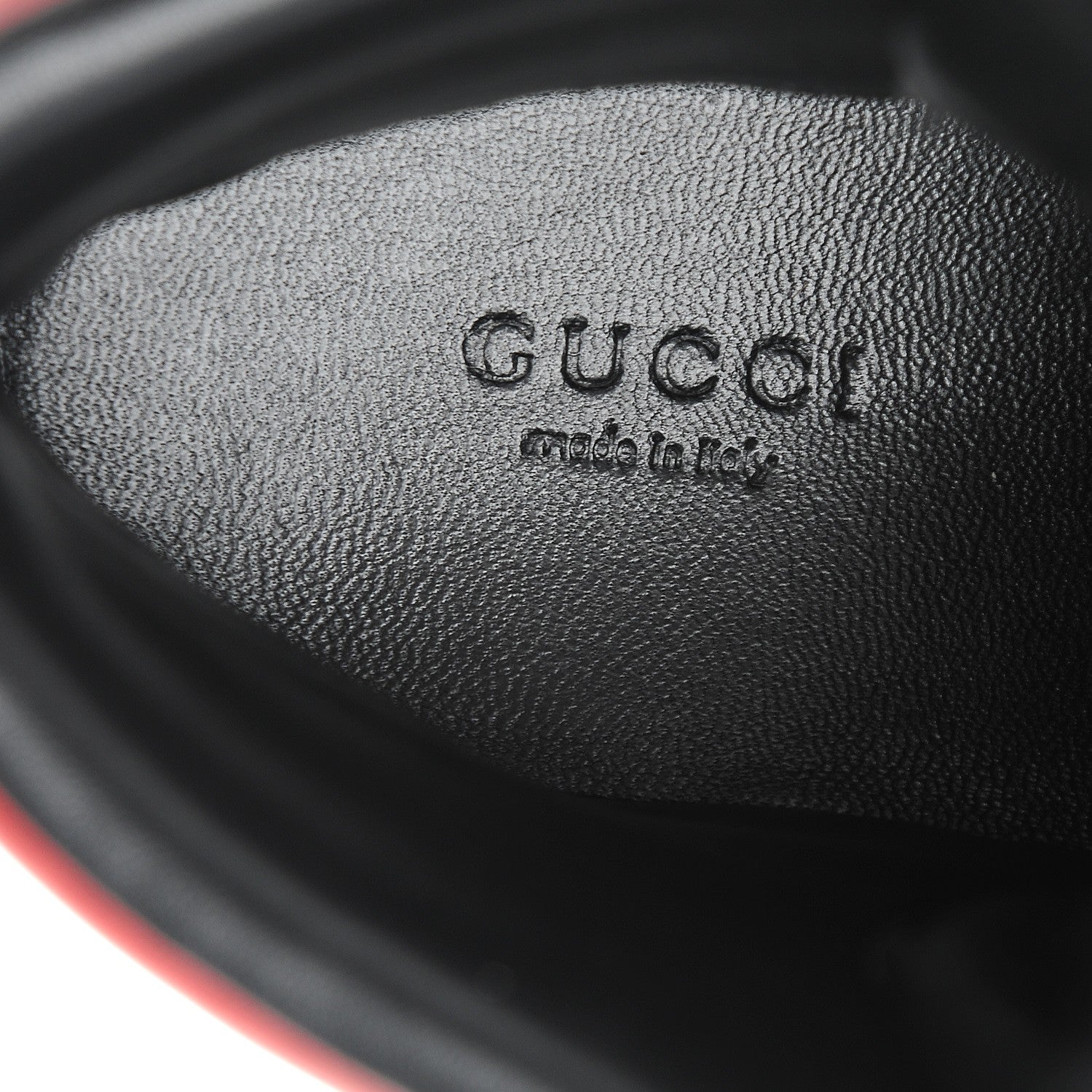 Gucci Calfskin New Praga Karibu High Top Sneakers 38 Black Red Green 8 of 9
