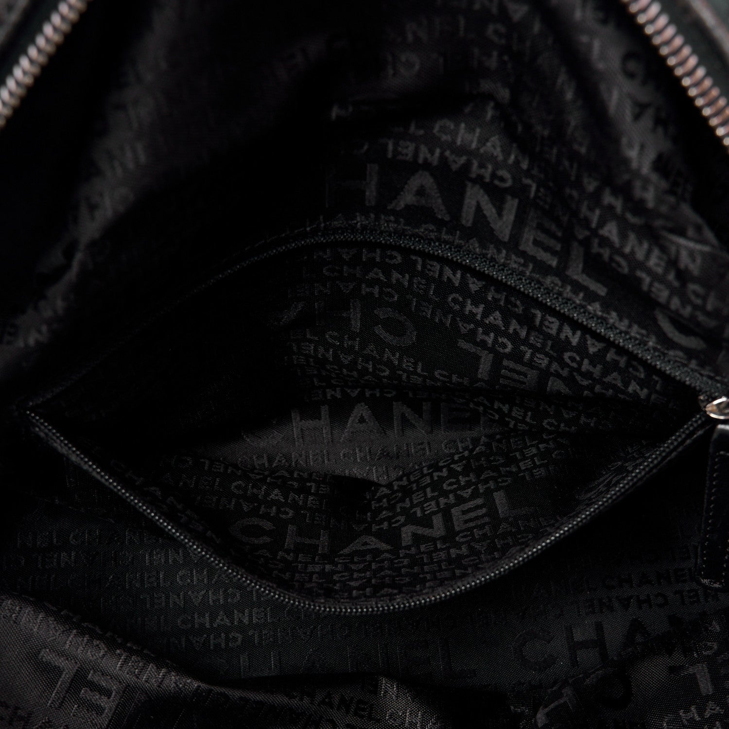 Chanel Velvet Camellia Embossed Shoulder Bag Black 6 of 18