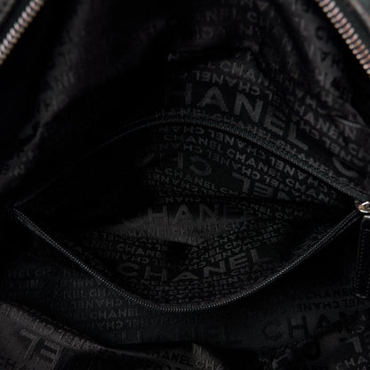 Chanel Velvet Camellia Embossed Shoulder Bag Black 6 of 18