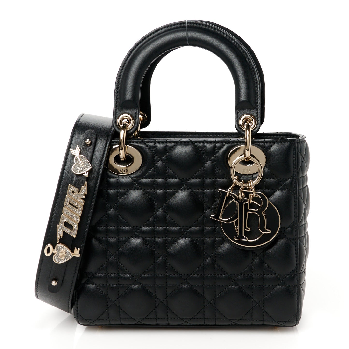 Lambskin Cannage Small My ABCDior Lady Dior Black