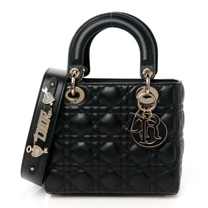 Christian Dior Lambskin Cannage Small My ABCDior Lady Dior Black 1 of 10