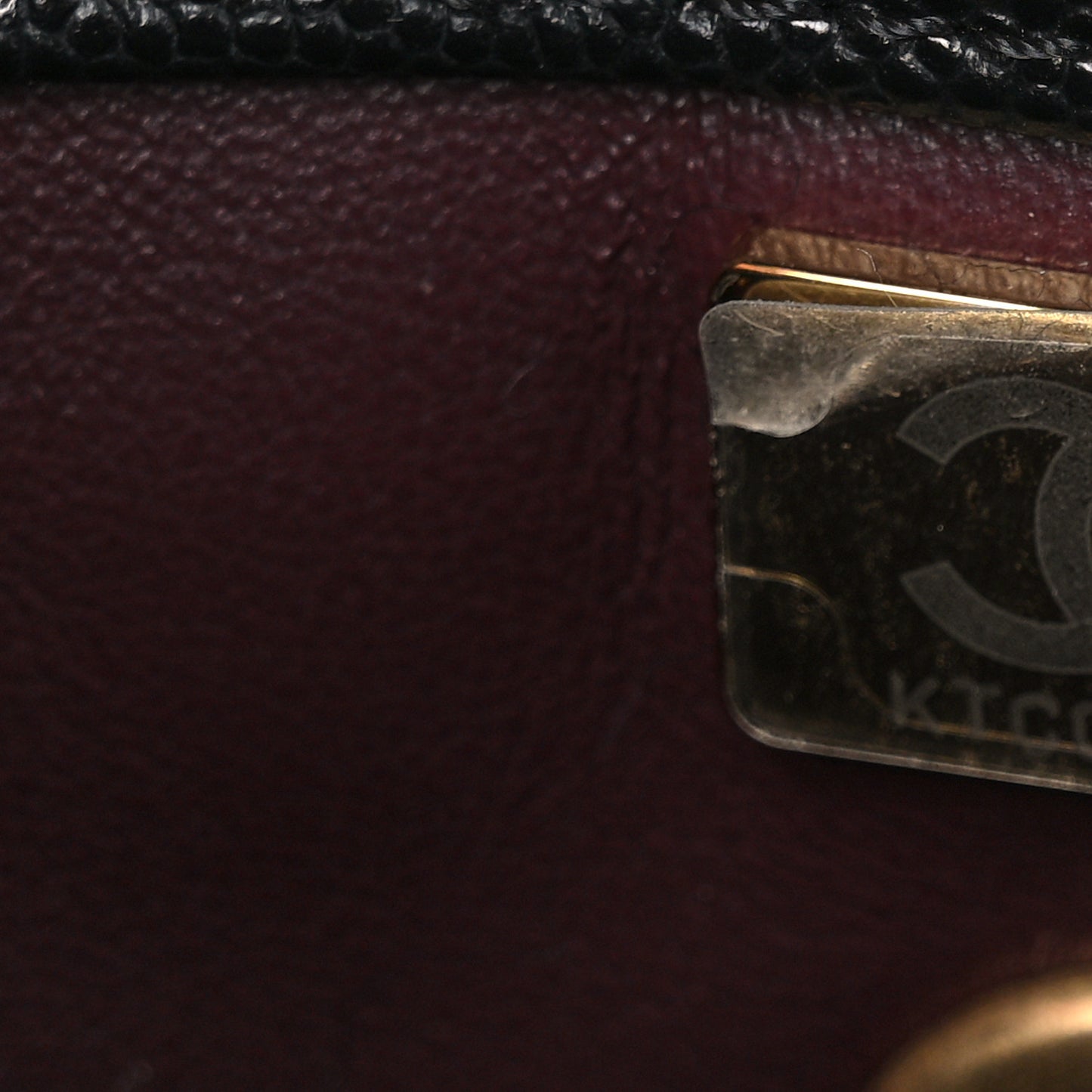 Caviar Quilted Mini Coco Chain Handle Flap Black