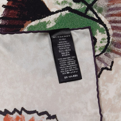 Burberry Silk Pallas Heads Scarf Natural White 4 of 4
