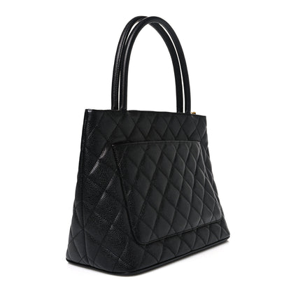 Chanel Caviar Quilted Medallion Tote Black 2 of 9
