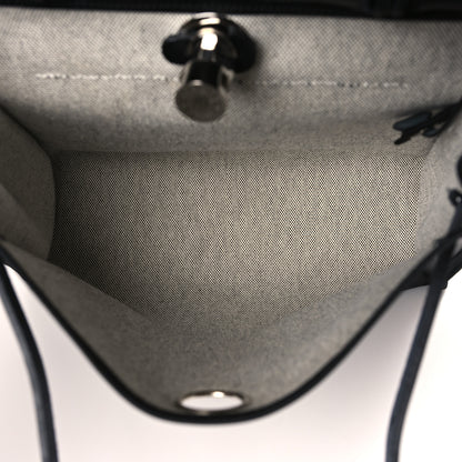 Hermes Toile H Berline Vache Hunter Herbag Zip PM 31 Black Ecru 6 of 11